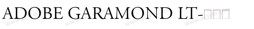 Adobe Garamond LT字体转换